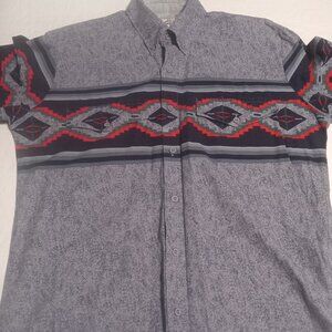 Roper Men's VTG Long Sleeve Button Down Western Shirt M Made in USA